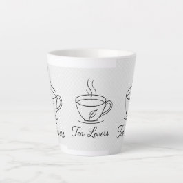Café Latte Caneca Pequena para Grandes Momentos de Chá