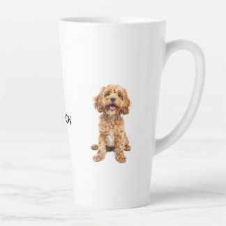 Café Latte Caneca Personalizada com Nome de Animal