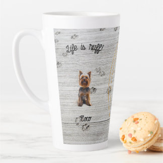 Café Latte Caneca personalizável para amantes de cães, presen