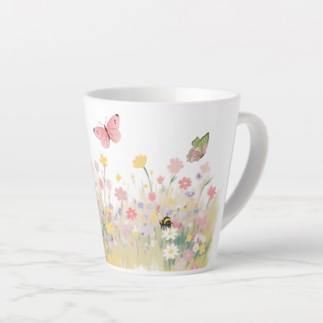 Café Latte Caneca Prado de Verão (Ângulo direito)