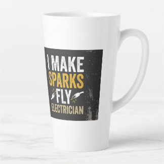 Café Latte Caneca Presente para Eletricistas Mestres de Circu