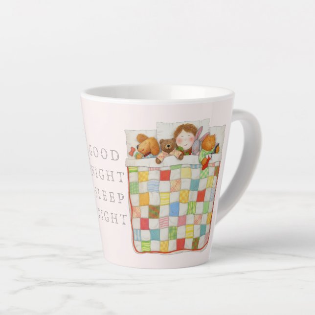 Café Latte Cobertor Aconchegante Caneca de Cacau - Rosa (Ângulo direito)