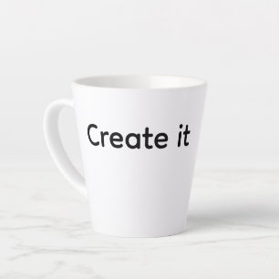 Café Latte Crie seu Concurso de Caneca Promocional