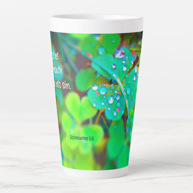 Café Latte Cuidado com a caneca de leite (Frente)