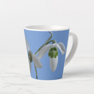 Café Latte Cust. Caneca de Lata Azul