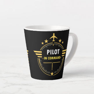 Café Latte Design de Caneca de Piloto de Aviação Personalizad