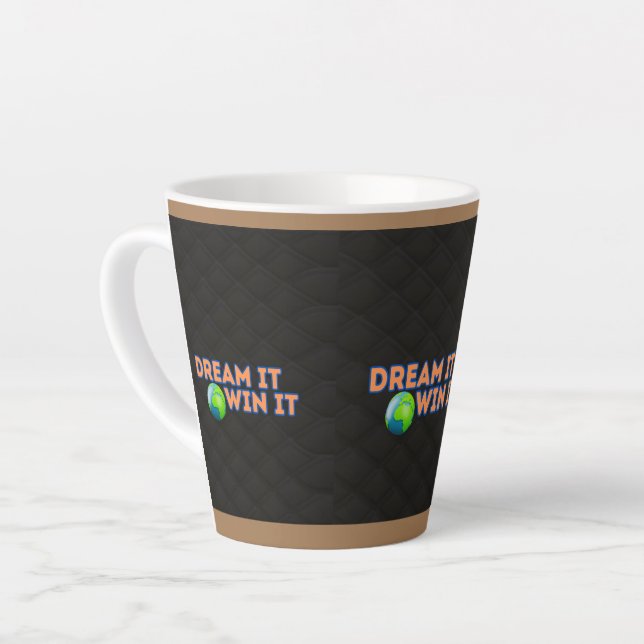 Café Latte Eleve seus Designs de caneca latente exclusivos no (Ângulo esquerdo)