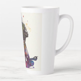 Café Latte Embraço de mulher inspirada na caneca