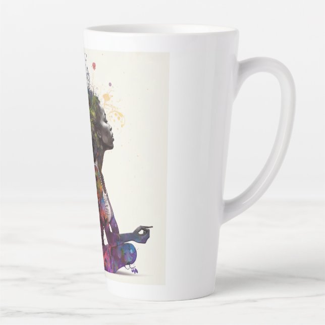 Café Latte Embraço de mulher inspirada na caneca (Direita)