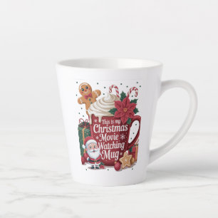 Café Latte Esta é Minha Caneca de Natal para Ver Filmes