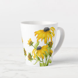 Café Latte Joyful Summer em uma pequena caneca de latão