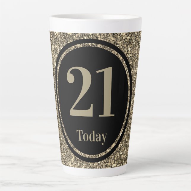 Café Latte Na moda por ano presente de caneca especial 21 rua (Frente)