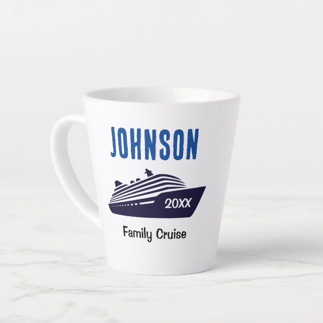 Café Latte Navio de Cruzeiro Familiar Caneca Presente de Cruz (Ângulo esquerdo)