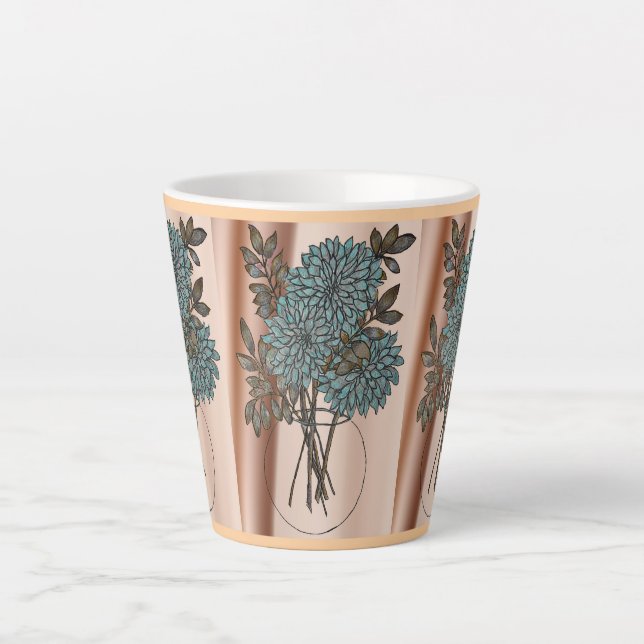 Café Latte Pequena caneca de latão (Frente)