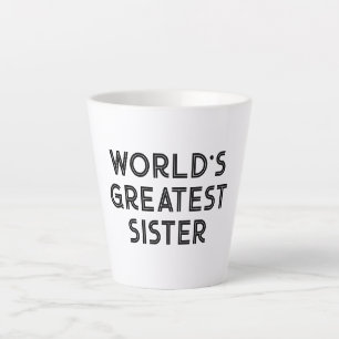 Café Latte Pequeno presente de caneca latta para a Maior Irmã