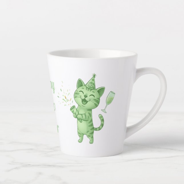 Café Latte Presente de ano novo em caneca para festa (Direita)