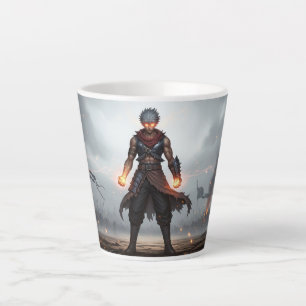 Café Latte Punhos Brilhantes Caneca de Guerreiro de Anime S