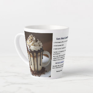 Café Latte Receita de Bolo de Caneca Instantâneo Simples