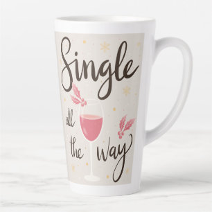 Café Latte Solteiro até o final da caneca de Natal