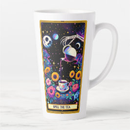 Café Latte Tarot derramar A Caneca De Chá