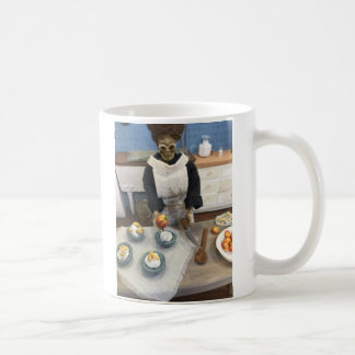 Café Lavagem tifóide de Mary sua caneca das mãos