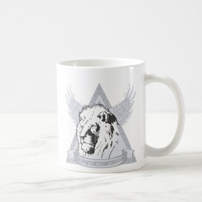 Café Leão do tribo da caneca 002 de Judah Grapical (Direita)