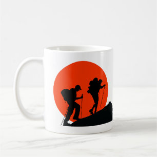 Café legal caneca de designer que eu adoro caminhar
