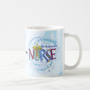 Café Lema de Enfermeira Ortopédica caneca de enfermeira
