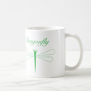 Café Libélula - branco caneca branca clássica de 11