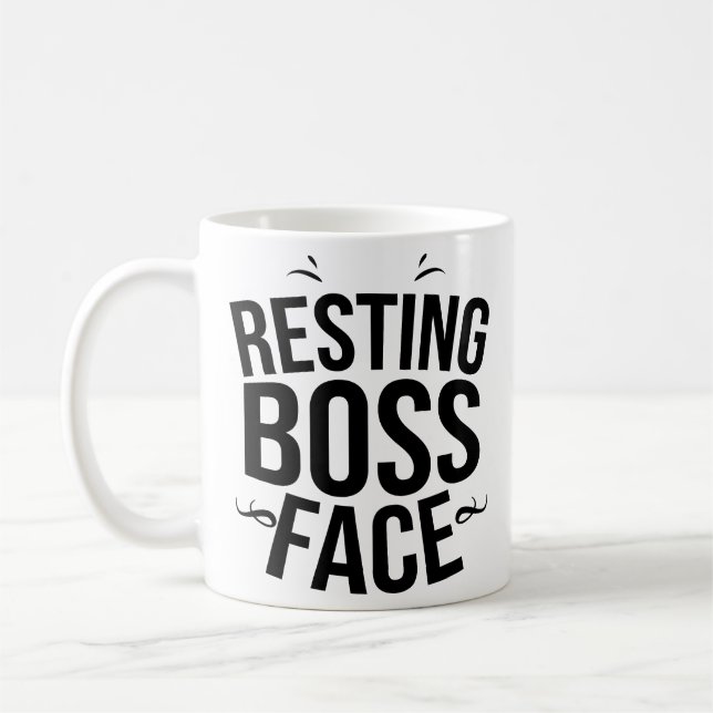 Café Líder de descanso engraçado do gerente da caneca (Esquerda)