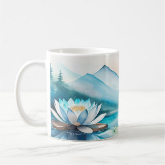 Café Linda caneca de flores Lotus