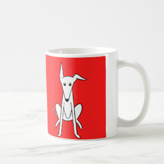 Café Lírio a caneca do gráfico de Whippet