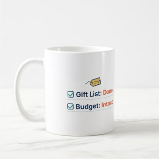 Café Lista de Presentes Feita Orçamento Intacto Caneca