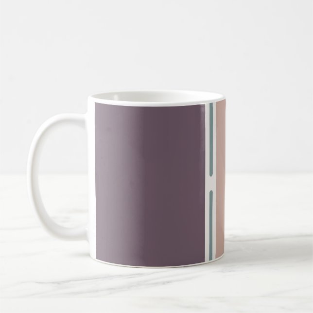 Café Listras Pastel – Design de Caneca Neutra e Suave (Esquerda)