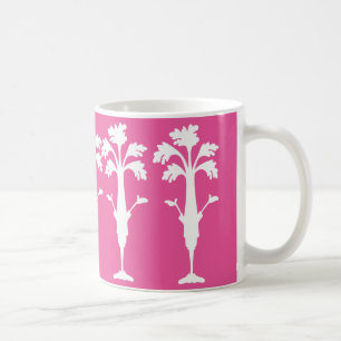 Café Logotipo de Charles do aipo caneca fúcsia clássi