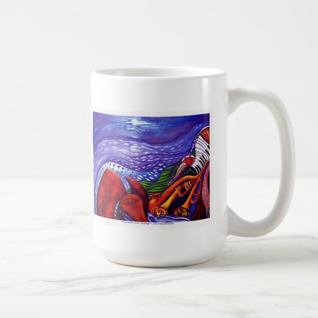 Café Lua azul sobre a CANECA de Chicago (Direita)
