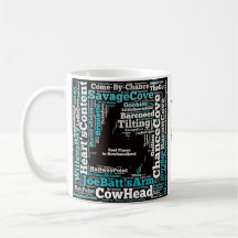 Lugares reais na caneca de Terra Nova