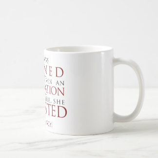 Café "Luta como caneca de uma menina"