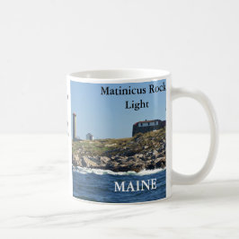 Café Luz da rocha de Matinicus, caneca de Maine