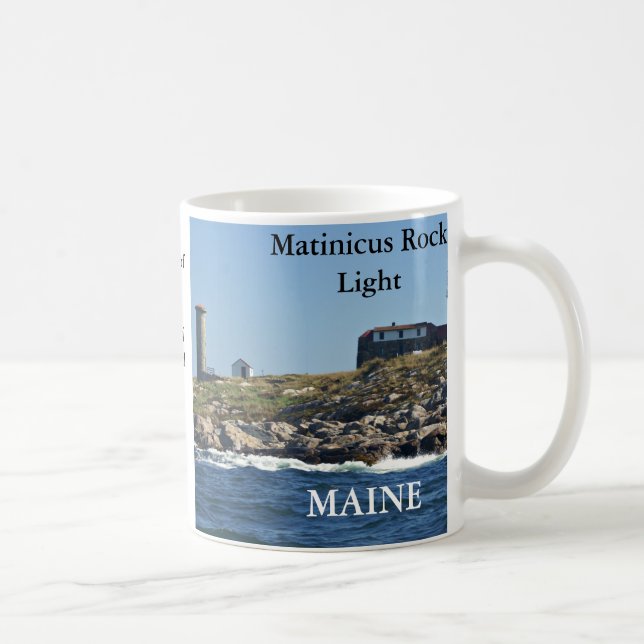 Café Luz da rocha de Matinicus, caneca de Maine (Direita)