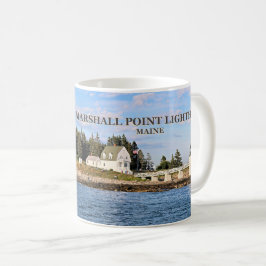 Café Luz do ponto de Marshall, caneca de Clyde Maine do