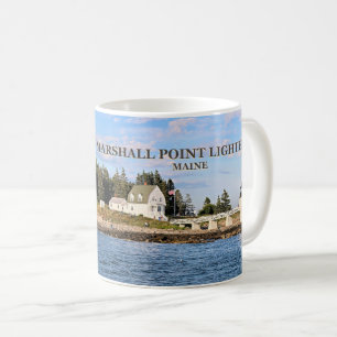 Café Luz do ponto de Marshall, caneca de Clyde Maine do