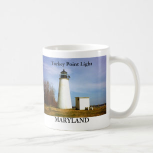 Café Luz do ponto de Turquia, caneca de Maryland