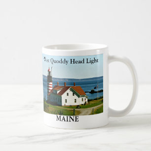 Café Luz principal ocidental de Quoddy, caneca de Maine