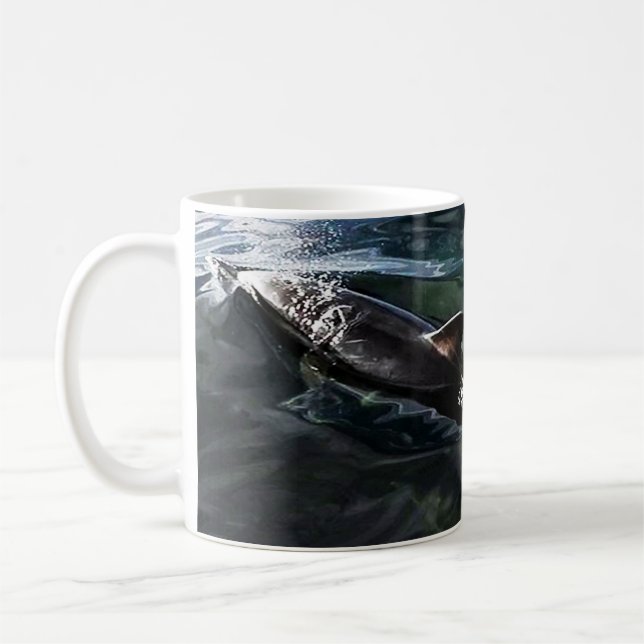 Café Mãe comum de golfinhos e caneca de bebê (Esquerda)