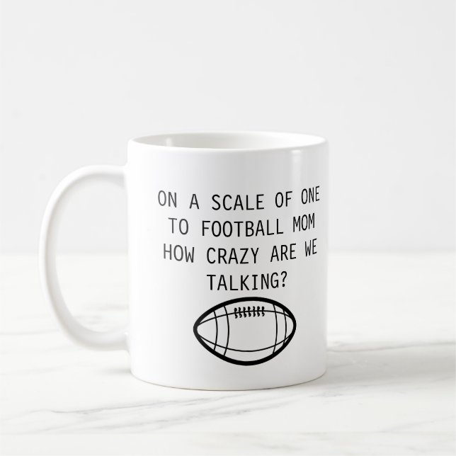 Café Mãe de futebol | Caneca Engraçada (Esquerda)
