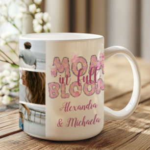 Café Mãe em Floral em Pleno Desabrochar Caneca de 10 Fo
