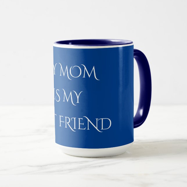 Café "MÃE" ou chá 2 caneca TONED. (Frente Esquerda)
