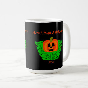 Café Mágica caneca de abóbora de halloween
