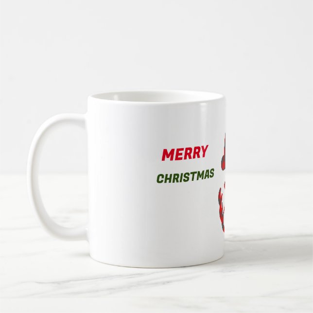 Café Mágica caneca de xadrez moderna de Natal (Esquerda)
